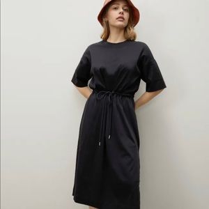 Everlane - Tie-Front Tee Dress - Size S - Black - NWT